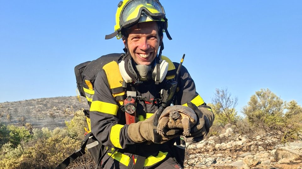 Zajímavé setkání v Řecku | foto: HZS České republiky Zajímavé setkání v Řecku