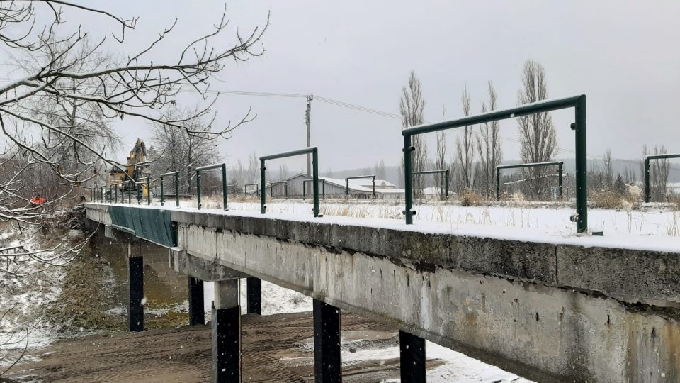 Demolice mostu v Chotíkově