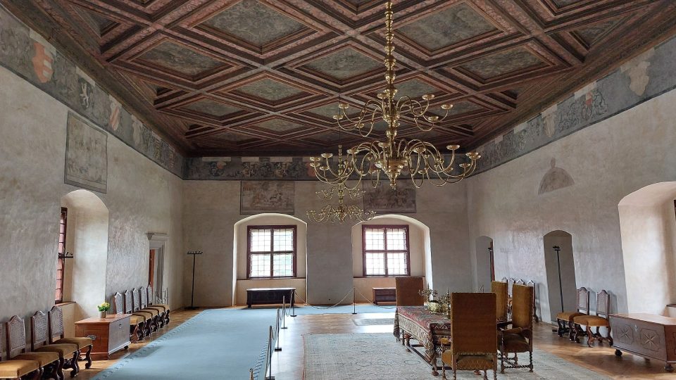 Hodovní síň, později v ní bylo zámecké divadlo