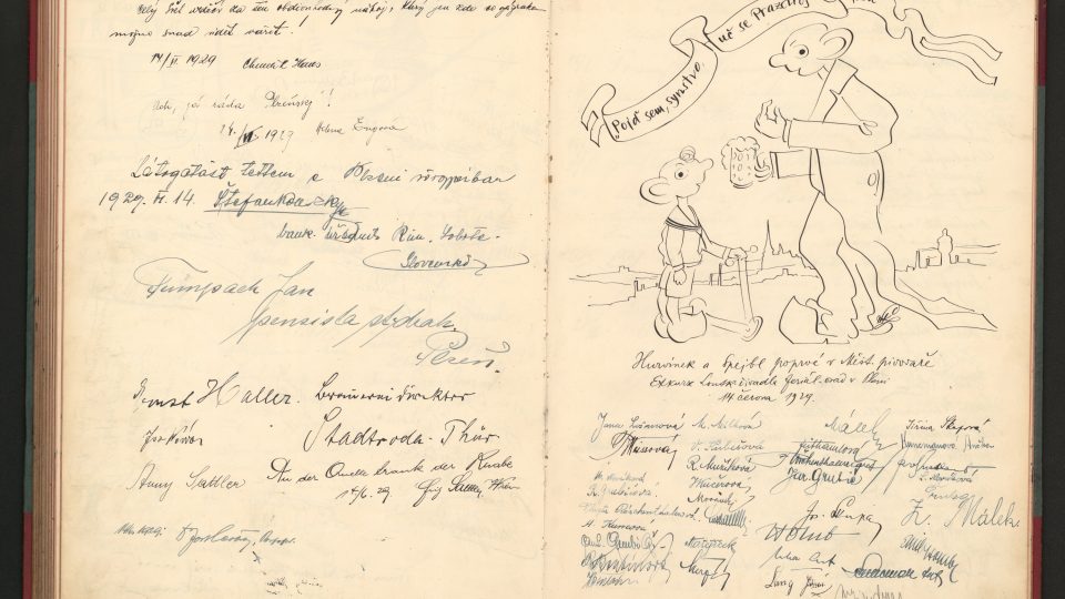 Návštěvní kniha pivovaru | foto: archiv společnosti Plzeňský Prazdroj Návštěvní kniha pivovaru