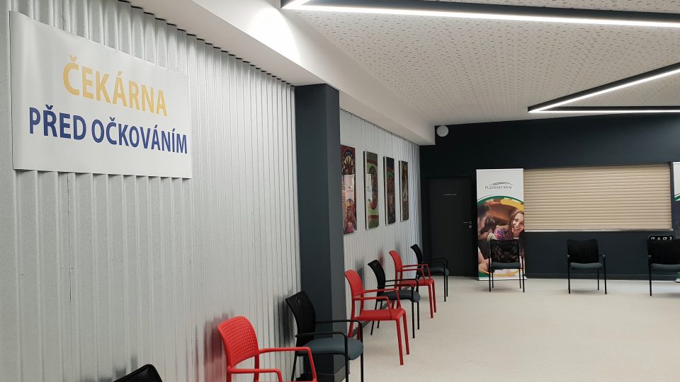 Velkokapacitní očkovací centrum v Plzni