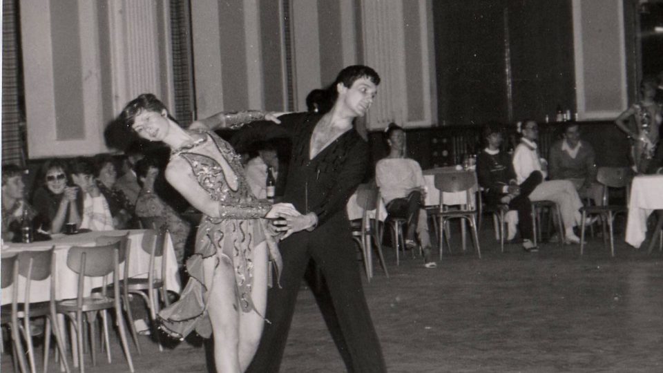 Chebský taneční mistr Vladimír Hána v dobách své aktivní kariéry | foto: archiv Vladimíra Hány Chebský taneční mistr Vladimír Hána v dobách své aktivní kariéry