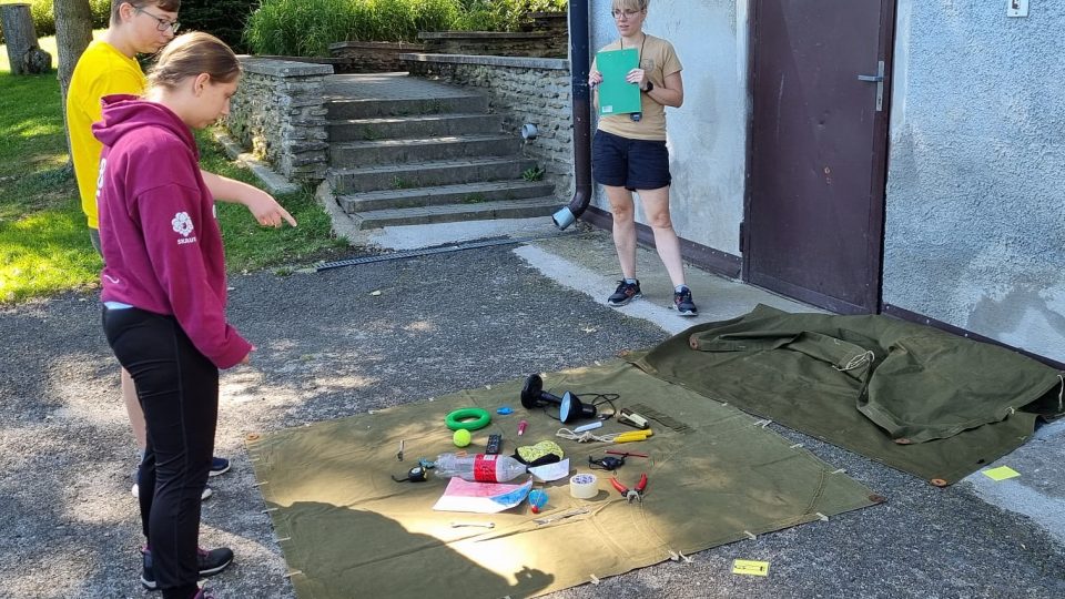 Skautský čekatelský kurz u Javorné na Šumavě | foto: Lukáš Milota, Český rozhlas Skautský čekatelský kurz u Javorné na Šumavě