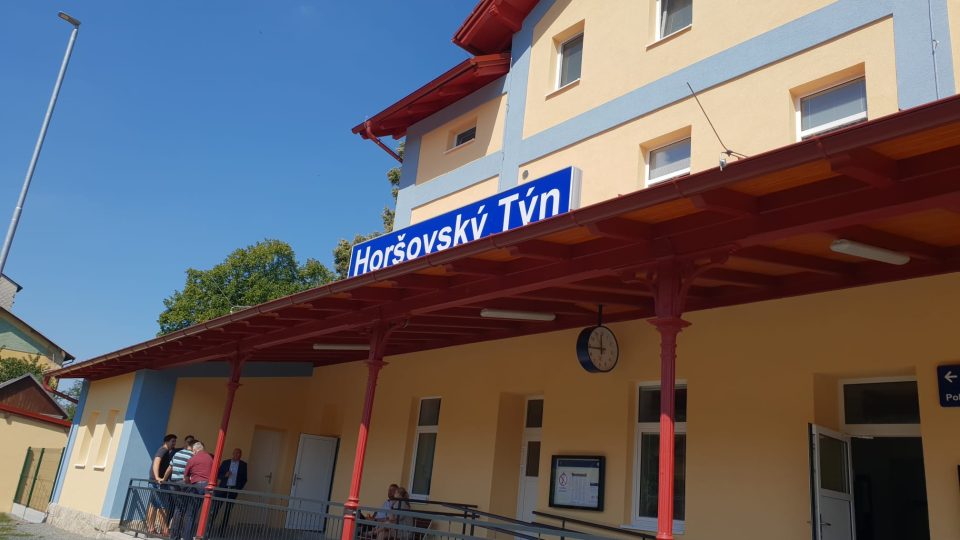 Opravené nádraží v Horšovském Týně