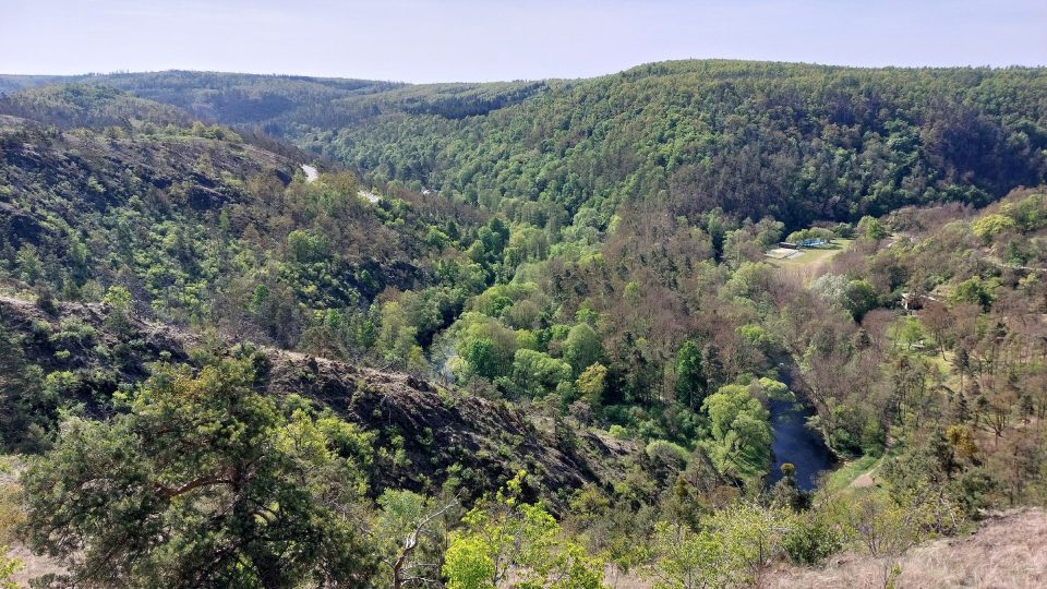 Pohled na meandr řeky Jihlavy