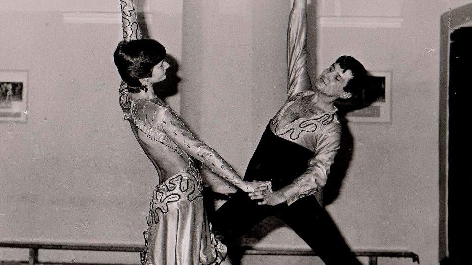 Chebský taneční mistr Vladimír Hána v dobách své aktivní kariéry | foto: archiv Vladimíra Hány Chebský taneční mistr Vladimír Hána v dobách své aktivní kariéry