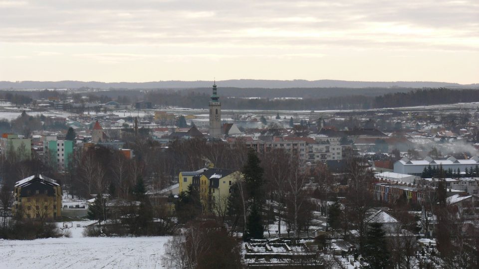 Pohled ze Svákova na Soběslav