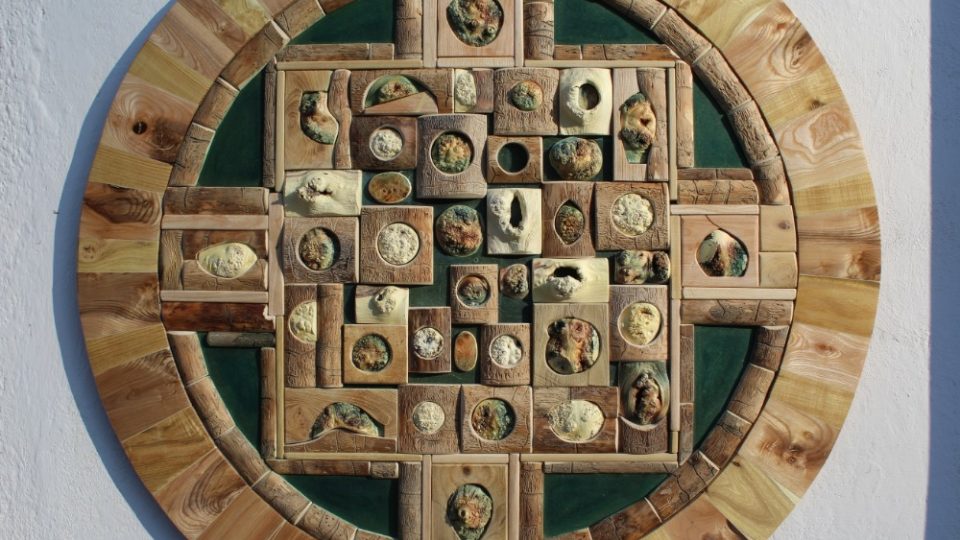 Ukázka práce Martina Patřičného: Mandala -dřevěný poklad