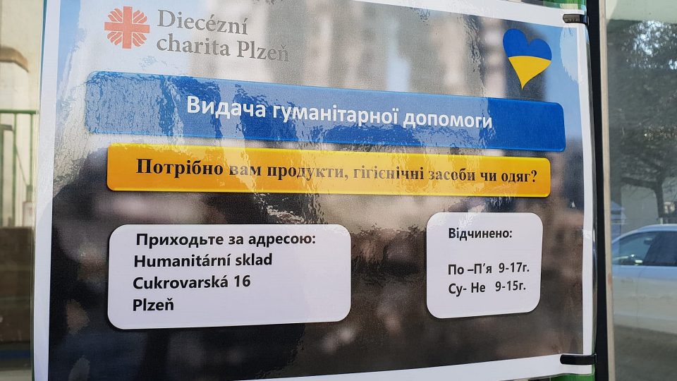 Humanitární sklad Diecézní charity Plzeň v Cukrovarské ulici | foto: Lukáš Milota, Český rozhlas Humanitární sklad Diecézní charity Plzeň v Cukrovarské ulici