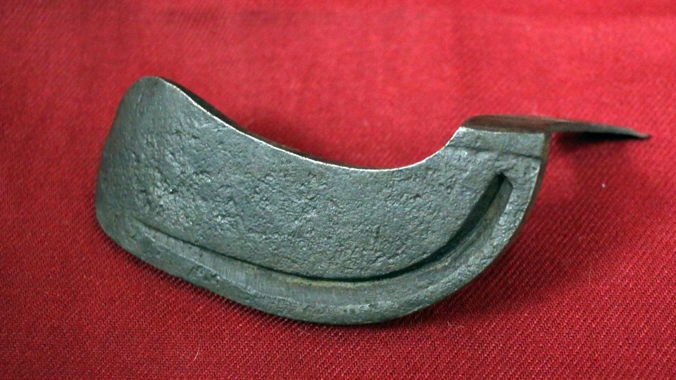 Volský plech - způsob kování sudokopytníků, ze souboru mistrovské práce kováře a podkováře v Kvašňovicích