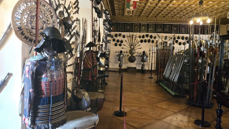 V Rytířském sále zámku  Opočno