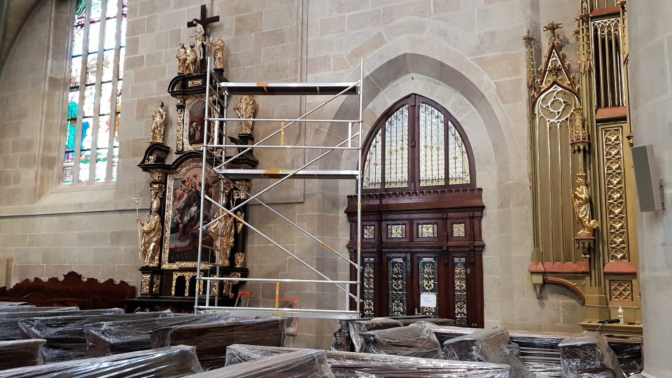 Rekonstrukce katedrály sv. Bartoloměje v Plzni vrcholí