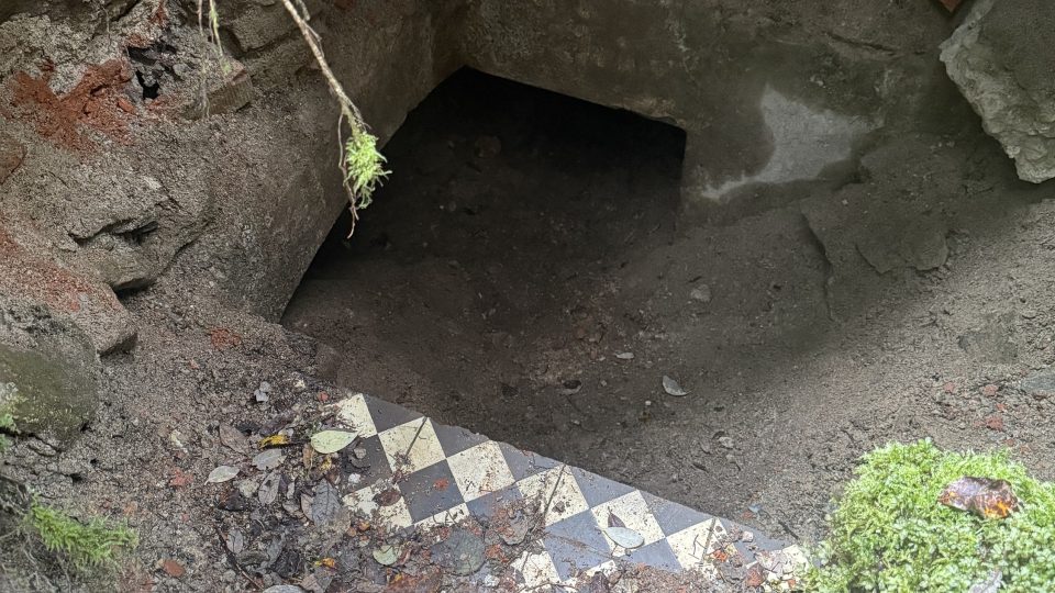 Jeden ze vstupů do podzemí i s původní dlažbou | foto: Jan Dvořák Jeden ze vstupů do podzemí i s původní dlažbou