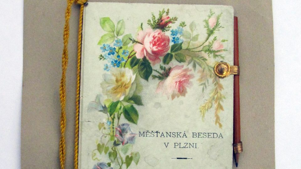 Taneční pořádek Měšťanské Besedy v Plzni, 14. 2. 1888