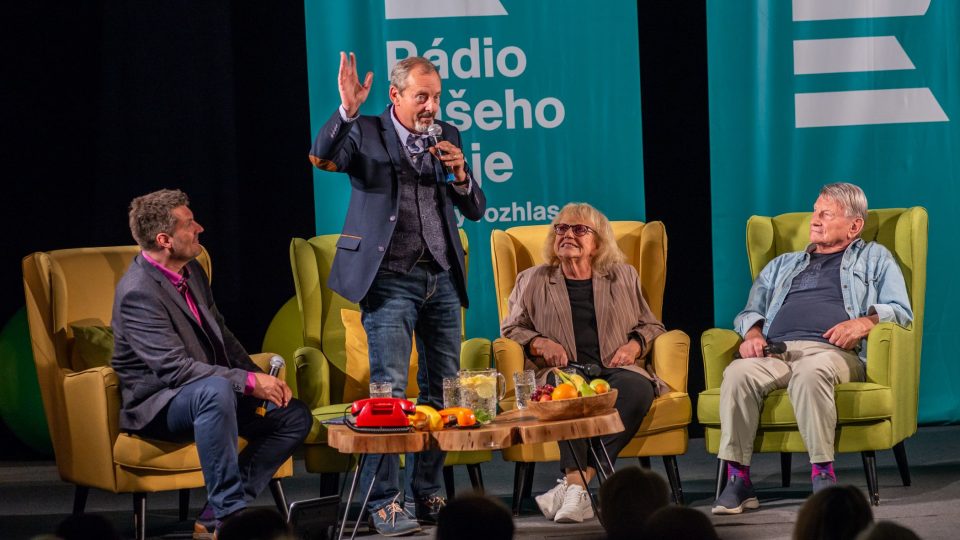 Humoriáda na cestách 2024 - České Budějovice. Hosté: Otakar Brousek, Iva Hüttnerová, Josef Dvořák