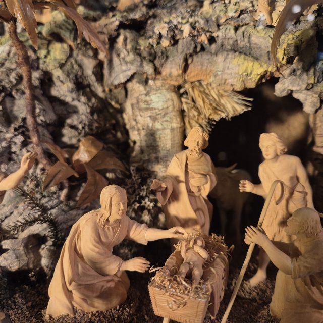 Detail takzvaného Kynšperského betlému na vánoční výstavě na hradě v Lokti | foto: Josef Šorfa,  Český rozhlas
