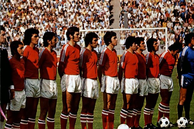 Chilský tým,  14. června 1974,  kvalifikace na světový fotbalový šampionát | foto:  Soccer Nostalgia,  autor neznámý