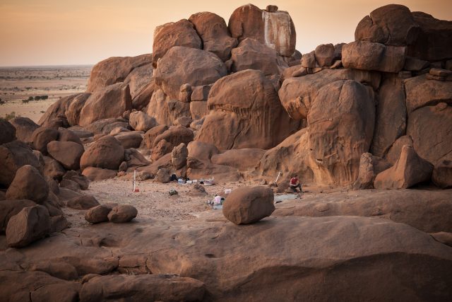 Mezolitická lokalita Sfinga v pohoří Sabaloka v centrálním Súdánu,  místo působení expedice Českého egyptologického ústavu FF UK v Praze | foto: Petr Pokorný