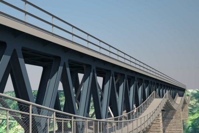 Vizualizace nového mostu přes Hracholuskou přehradu  | foto: Patrik Dolák,   TOP CON SERVIS