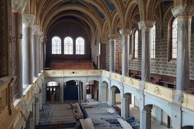 Rekonstrukce velké synagogy v Plzni | foto: Karolína Sedláková,  Český rozhlas