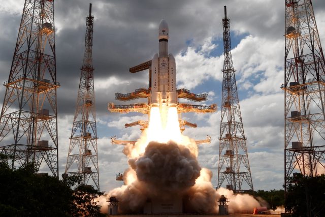 Start indické lunární sondy Čandraján-3 | foto: Indian Space Research Organisation,  CC0 1.0